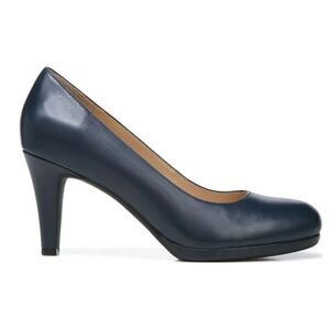 New Naturalizer Women's Michelle high heel Pump Navy blue slip on comfortable